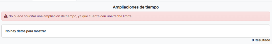 Ampliación del tiempo